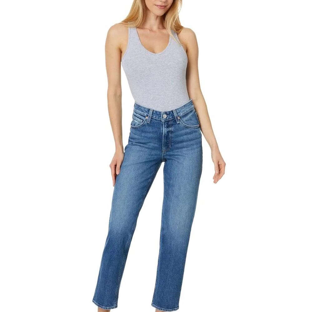 PAIGE Blue Sarah Straight Ankle Jeans Classic Fit